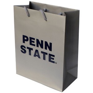 platinum gift bag with navy Penn State